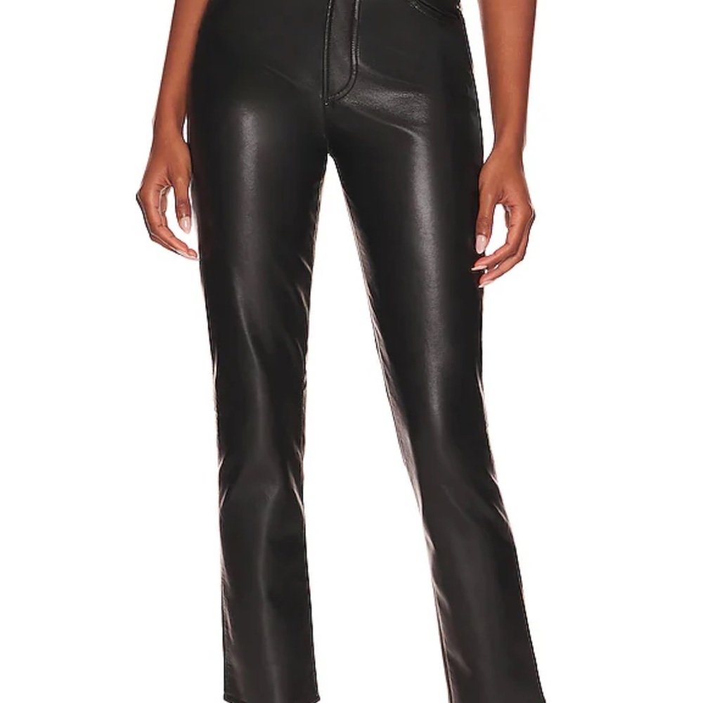 Agolde Black Leather